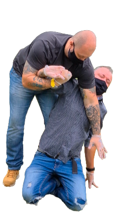 Instrutor Jackson demonstrando técnica